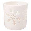 Svícen keramický se vzorem - Vločka