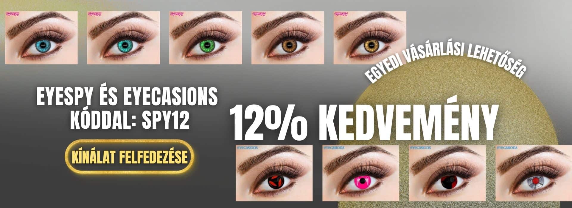 Kedvezmény színes kontaktlencsékre