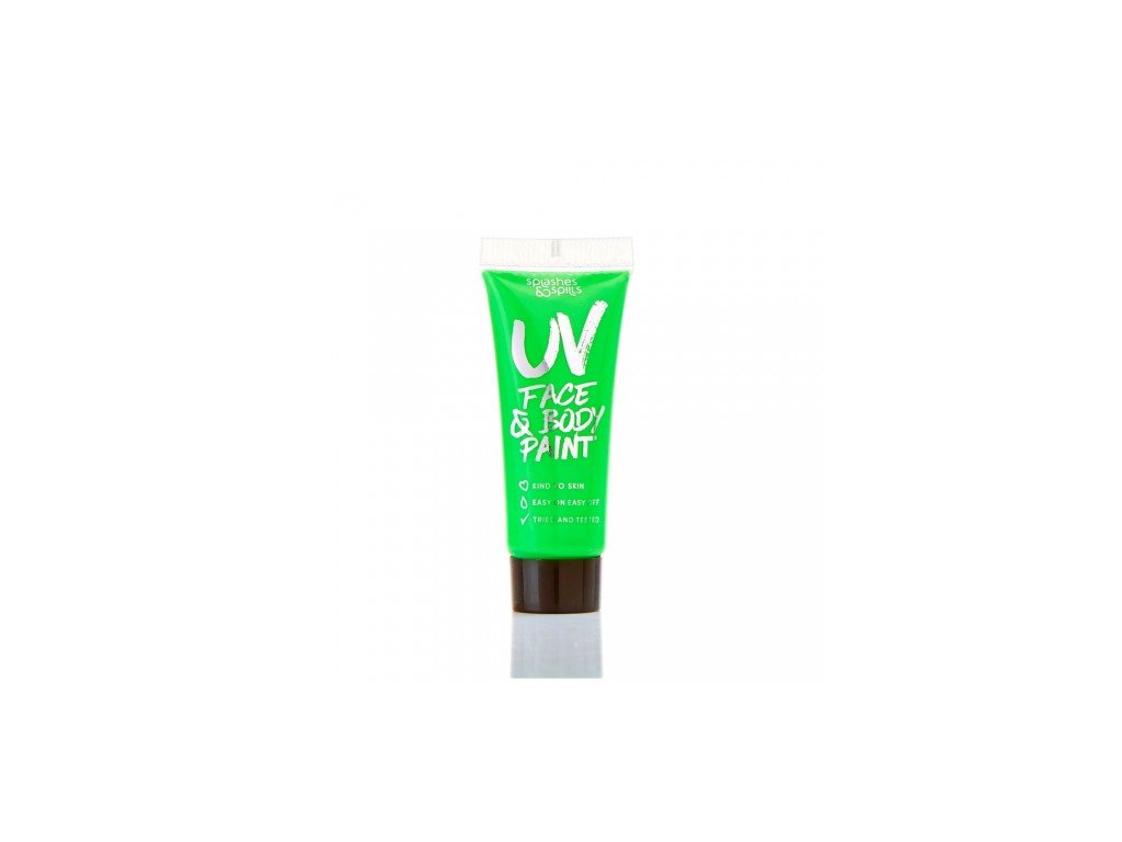 UV Festék a testre és az arcbőrre Splashes & Spills - zöld