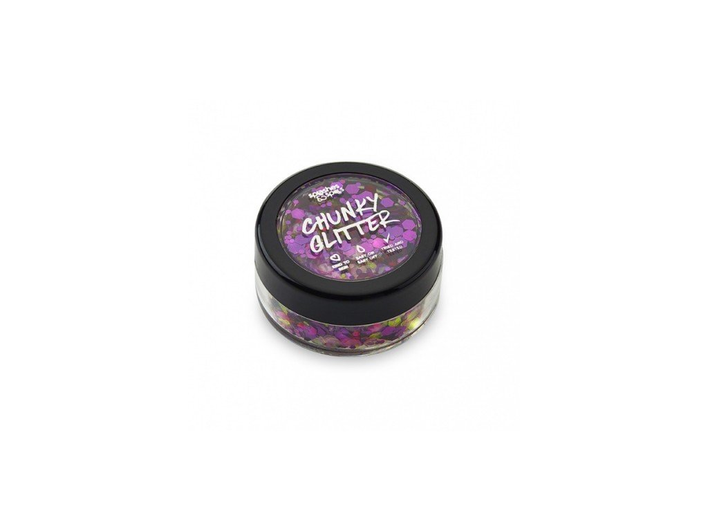 Chunky Glitter Splashes & Spills -  Purple