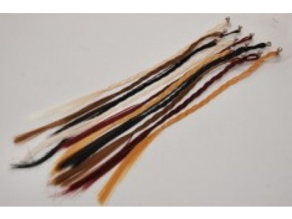 Színes hajfonat - világos barna