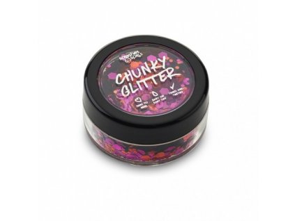 Chunky Glitter Splashes & Spills -  Pink/Red