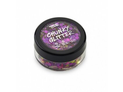 Chunky Glitter Splashes & Spills -  Purple