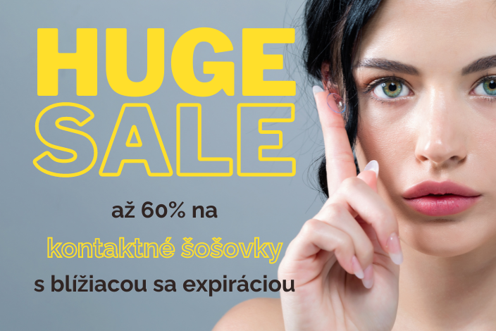 HUGE SALE -60% na šošovky