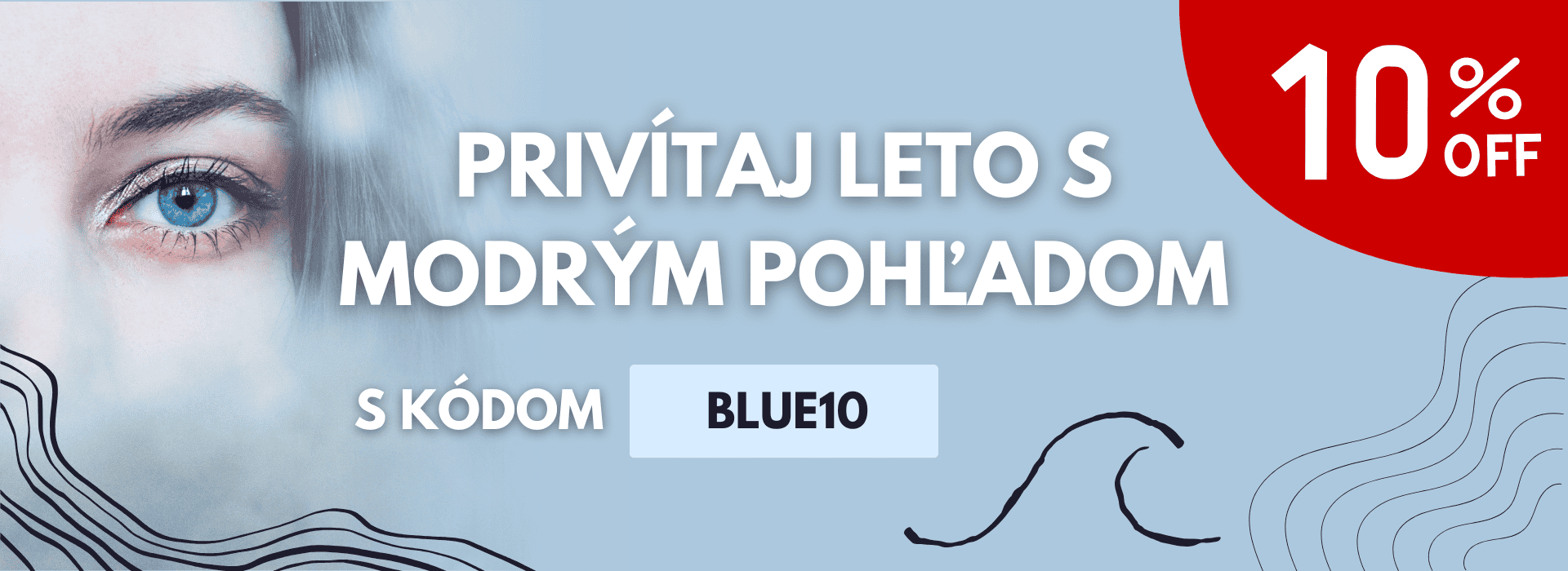 Zľava na farebné šošovky