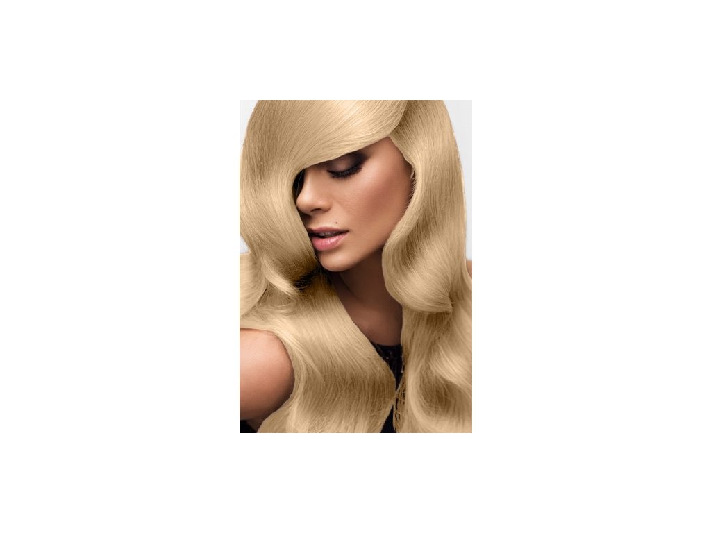 Clip-in vlasy deluxe - platinová blond - 40 cm