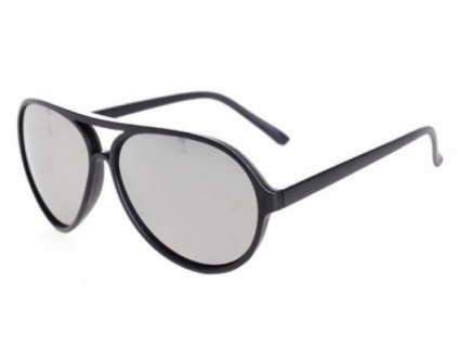 Slnečné okuliare - Aviator Style - Black matné zrkadlové