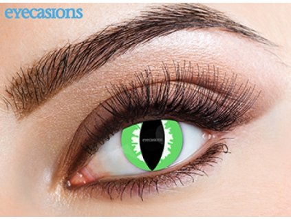 Eyecasions - Green lizard | mesačné + 60ml roztok + púzdro zadarmo