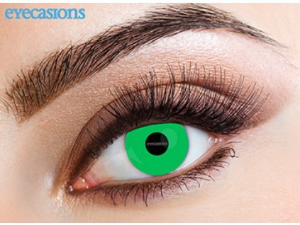 Eyecasions - UV Green | mesačné + 60ml roztok + púzdro zadarmo