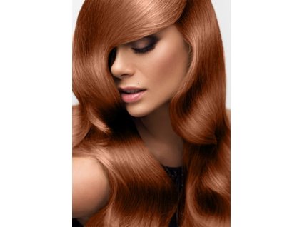 Clip-in vlasy deluxe - svetlá medená - 35 cm