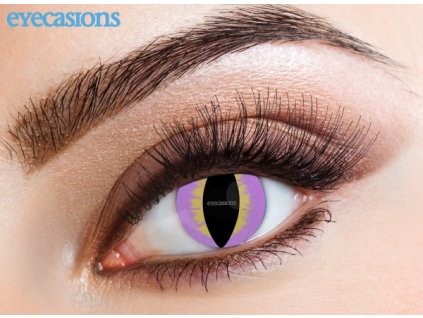 Eyecasions - Purple lizard | mesačné + 60ml roztok + púzdro zadarmo