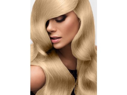 Clip in vlasy deluxe - platinová blond - 45 cm