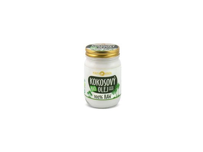 purity vision raw kokosovy olej 370ml