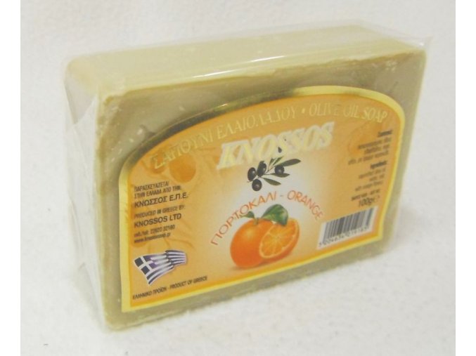 knossos olivove mydlo pomeranc