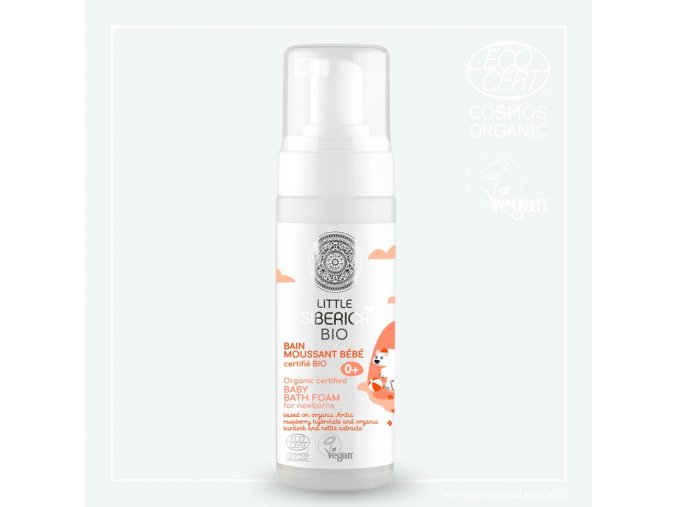 little siberica detska myci pena pro novorozence 160 ml