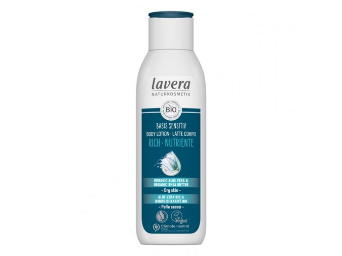 lavera basis extra vyzivujici telove mleko 250 ml