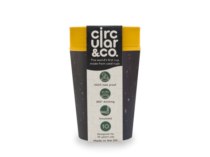 circular cup rcup black and mustard 227 ml