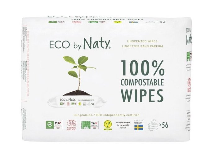 naty wipes unscented trojbaleni