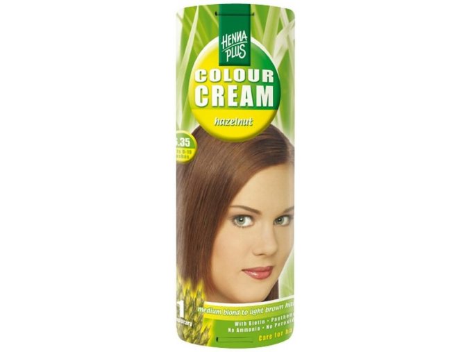 HennaPlus přírodní barva na vlasy krémová oříšková 6.35 60ml
