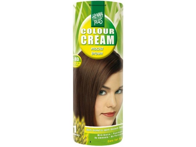 HennaPlus přírodní barva na vlasy krémová mocca hnědá 4.03 60ml
