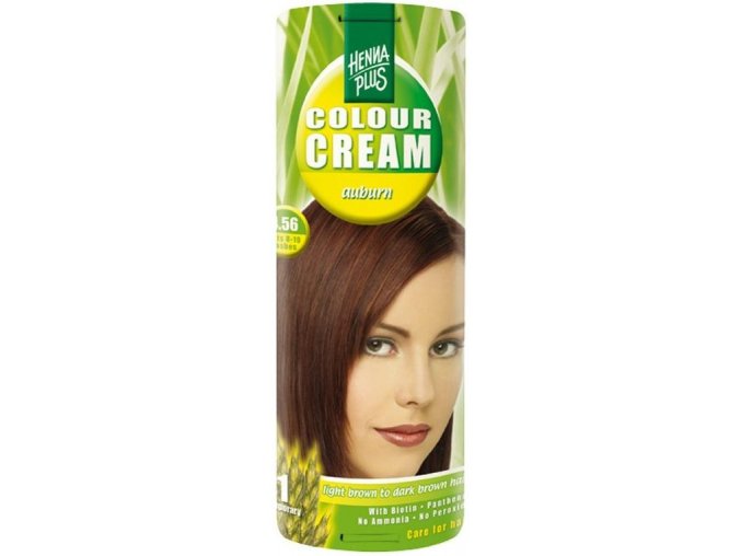 HennaPlus přírodní barva na vlasy krémová kaštanová 4.56 60ml