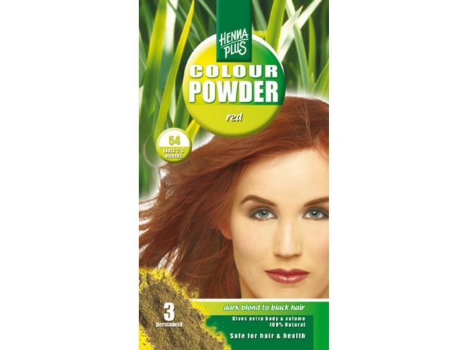 HennaPlus přírodní barva na vlasy prášková červená 54 100g