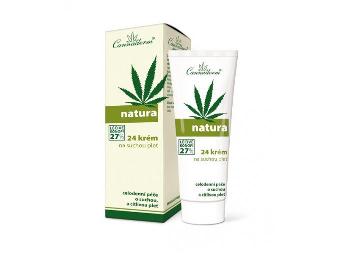 Cannaderm Natura 24 pleťový krém na suchou pleť 75g