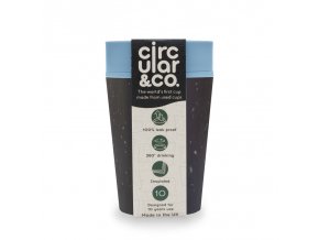circular cup rcup black and blue 227 ml