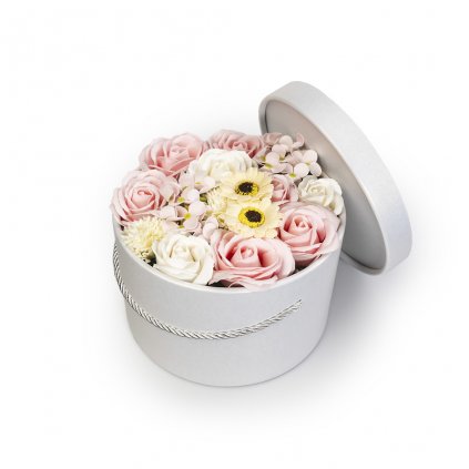 Mýdlové květiny ve flower boxu - Bella