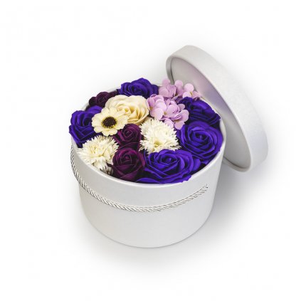 Mýdlové květiny ve flower boxu - Viola