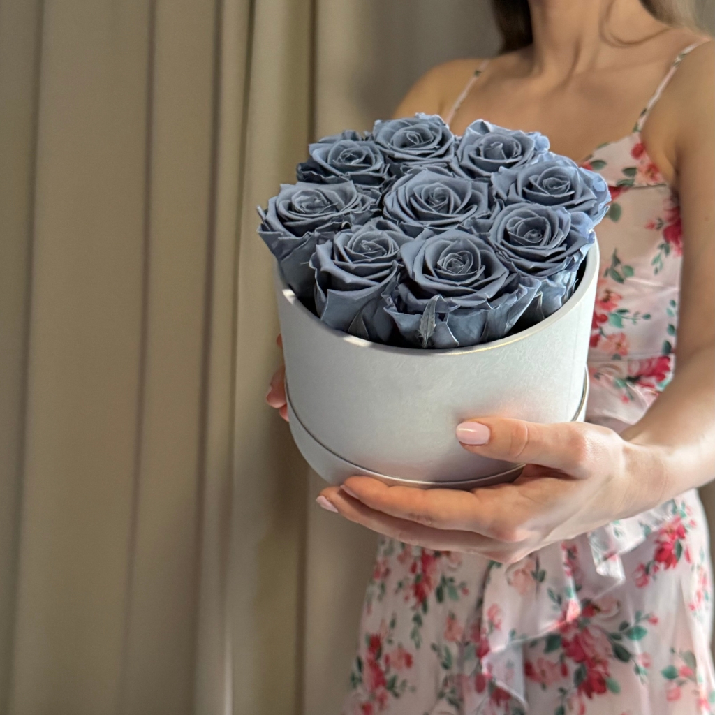 Happylu.cz Bílý Lovely Box - růže noční stín