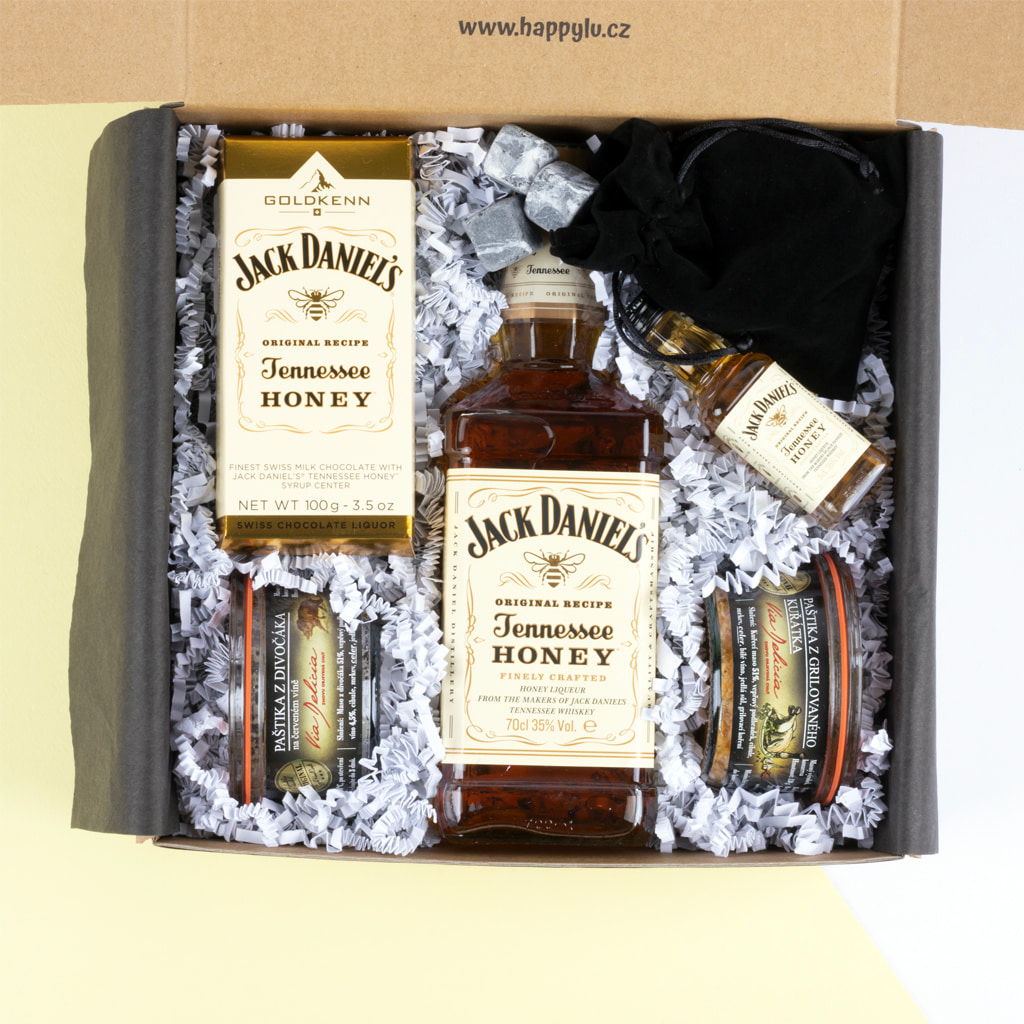 Happylu.cz Krabička pro whiskaře Jack Daniel´s Honey Vyberte si láhev: Jack Daniel's Honey 0,7 l 35%