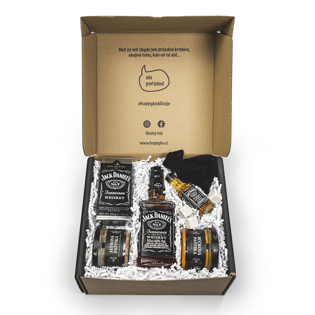 Happylu.cz Dárková krabička Jack Daniel's Vyberte si láhev: Jack Daniel's 0,7 l 40%