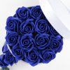 Mýdlové růže ve flower boxu - královsky modré růže