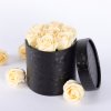 Mýdlové růže ve flower boxu černém - krémové růže
