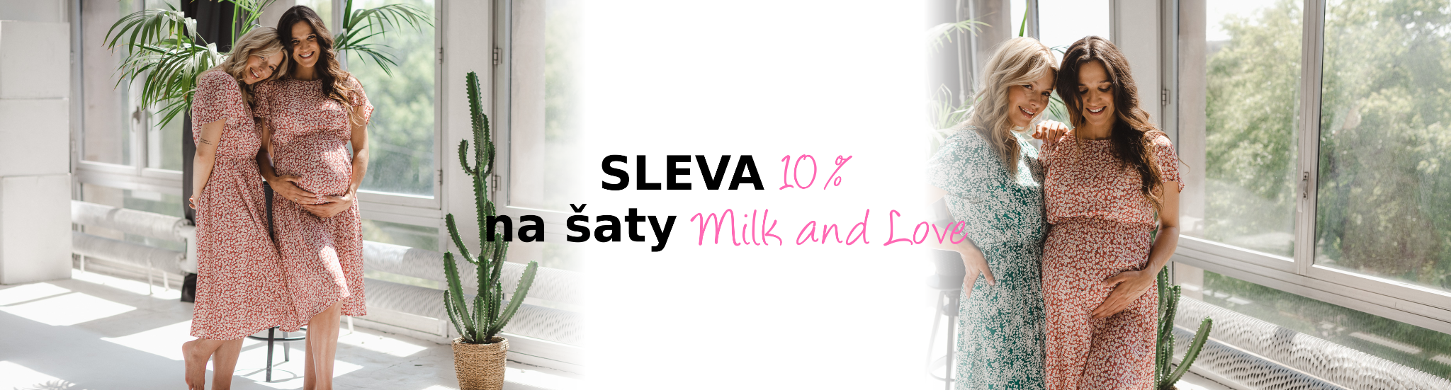 sleva na těhotenské a kojící šaty