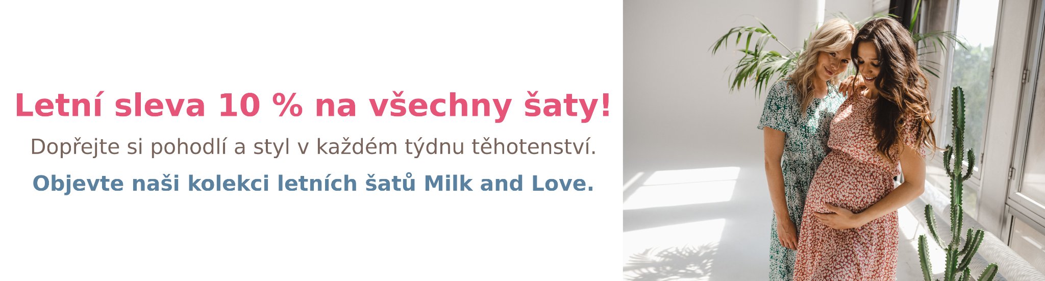 sleva na těhotenské a kojící šaty