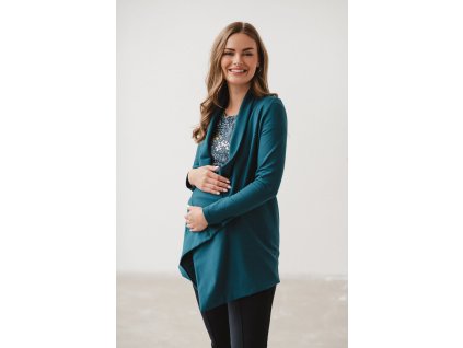 Těhotenský kardigan Mama Wrap, tmavě zelená
