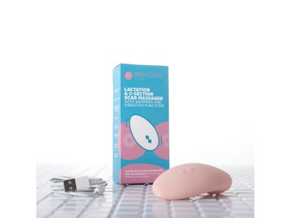 MomCare masážní přístroj a nabíjecí kabel