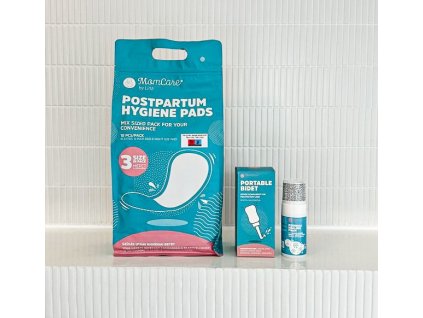 MomCare Poporodní hygienické vložky, Intimní sprška, Perineální léčivá pěna