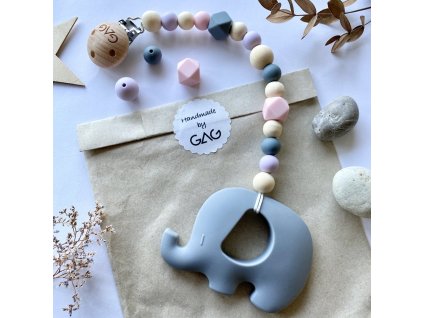 Hryzátko na klipu slonice Fialka