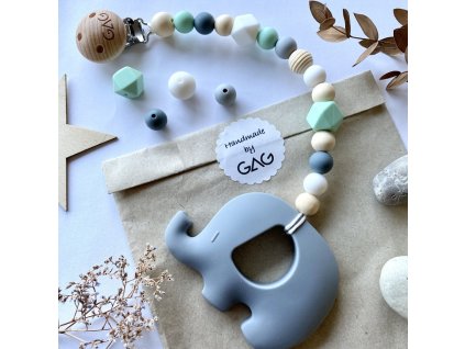 Hryzátko na klipu slon Minťák