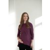 Těhotenská a kojicí halenka tunika Mommy, vínová 1 5