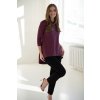Těhotenská a kojicí halenka tunika Mommy, vínová 8