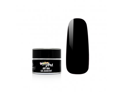 barevný gel na nehty art č.6 - black - 5 g