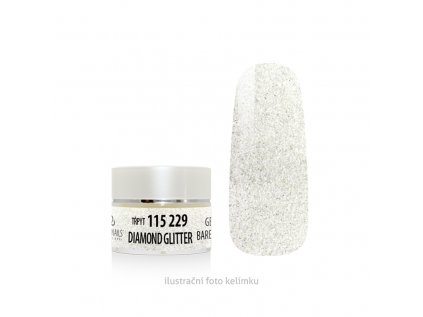 barevný gel na nehty - diamond glitter - 5g