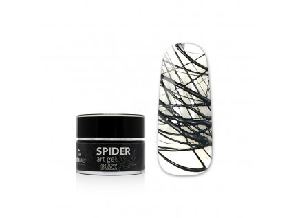 spider art gel - black - 5 g