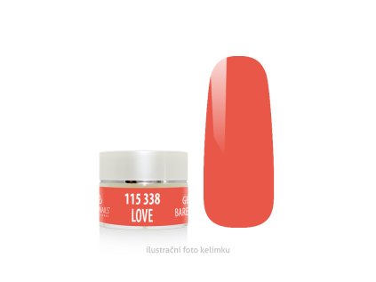 barevný gel na nehty - love - 5g