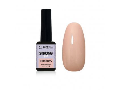 strong gel modelovací - oříškový 11 ml