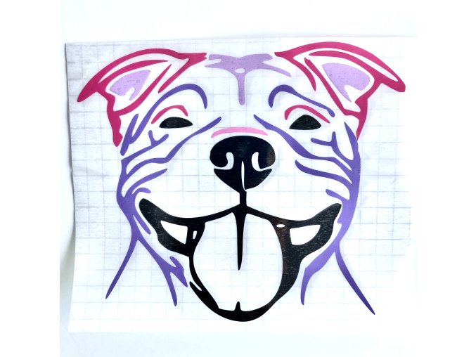STAFORDSHIRE BULL TERRIER samolepka